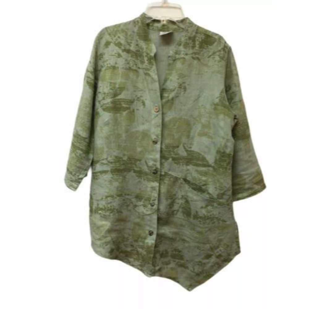 Click Tunic Linen‎ Asymmetric Shirt Lagenlook